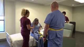 Physical Therapy Transfer Training  How To Transfer From Wheelchair To Bed [upl. by Drofdeb415]