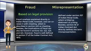 What is Difference Between Fraud amp Misrepresentation [upl. by Eudora]