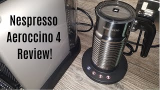 Nespresso Aeroccino 4 Milk Frother Review  Worth upgrading from the Aeroccino 3 [upl. by Eerej]