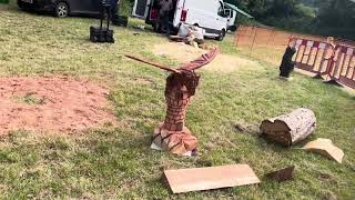 A fabulous range of wooden sculpture at Caerleon festival 2024 [upl. by Eshelman]