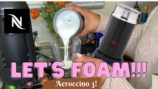 How To Foam Milk With Aeroccino 3 Make Coffee With Foam Tips amp Tricks  Easy Foamed Latte Recipe [upl. by Redmond]