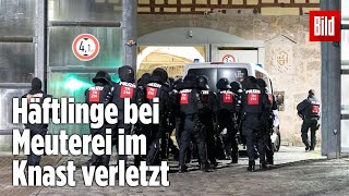 Gefängnismeuterei Polizei stürmt Knast in Thüringen  JVA Untermaßfeld [upl. by Dane]