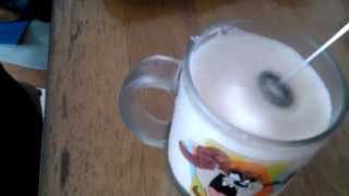 Aerolatte Review Frothing Cold Milk In Under 1 Minute [upl. by Etnuad]